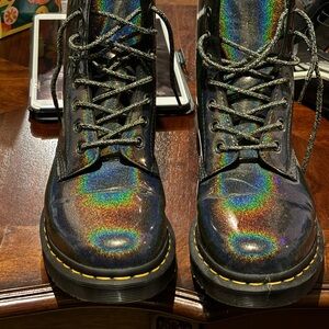 Dr martens vegan gunmetal boots